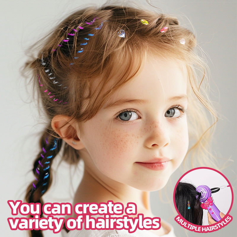 Deluxe Fashion Girl Automatic Hair Braider and Beaded Styling Set - The Ultimate DIY Salon Experience