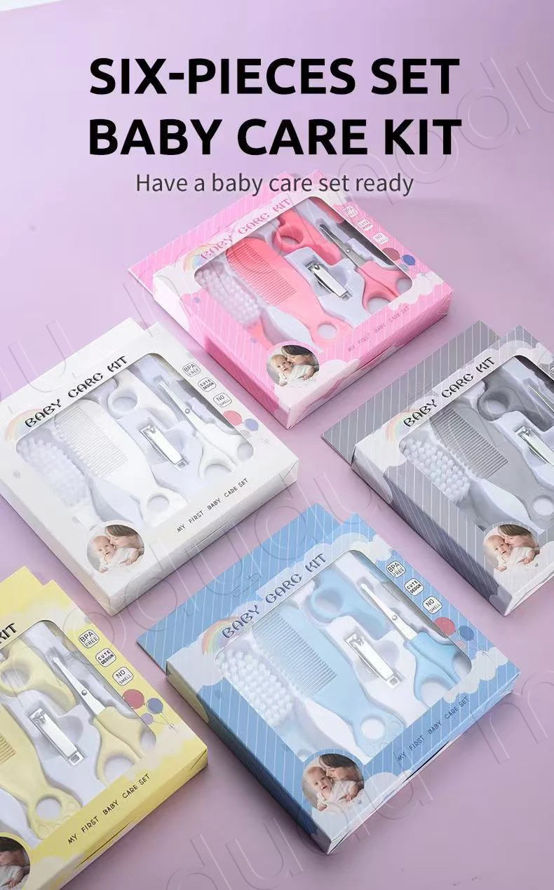 6-Piece Baby Grooming Kit Set, Complete Safe Nail & Hair Care Kit for Newborns and Toddlers