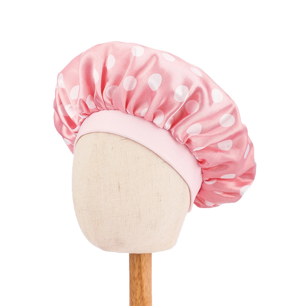 Soft Satin Kids Sleep Cap – Hair Protection & Anti-Tangle