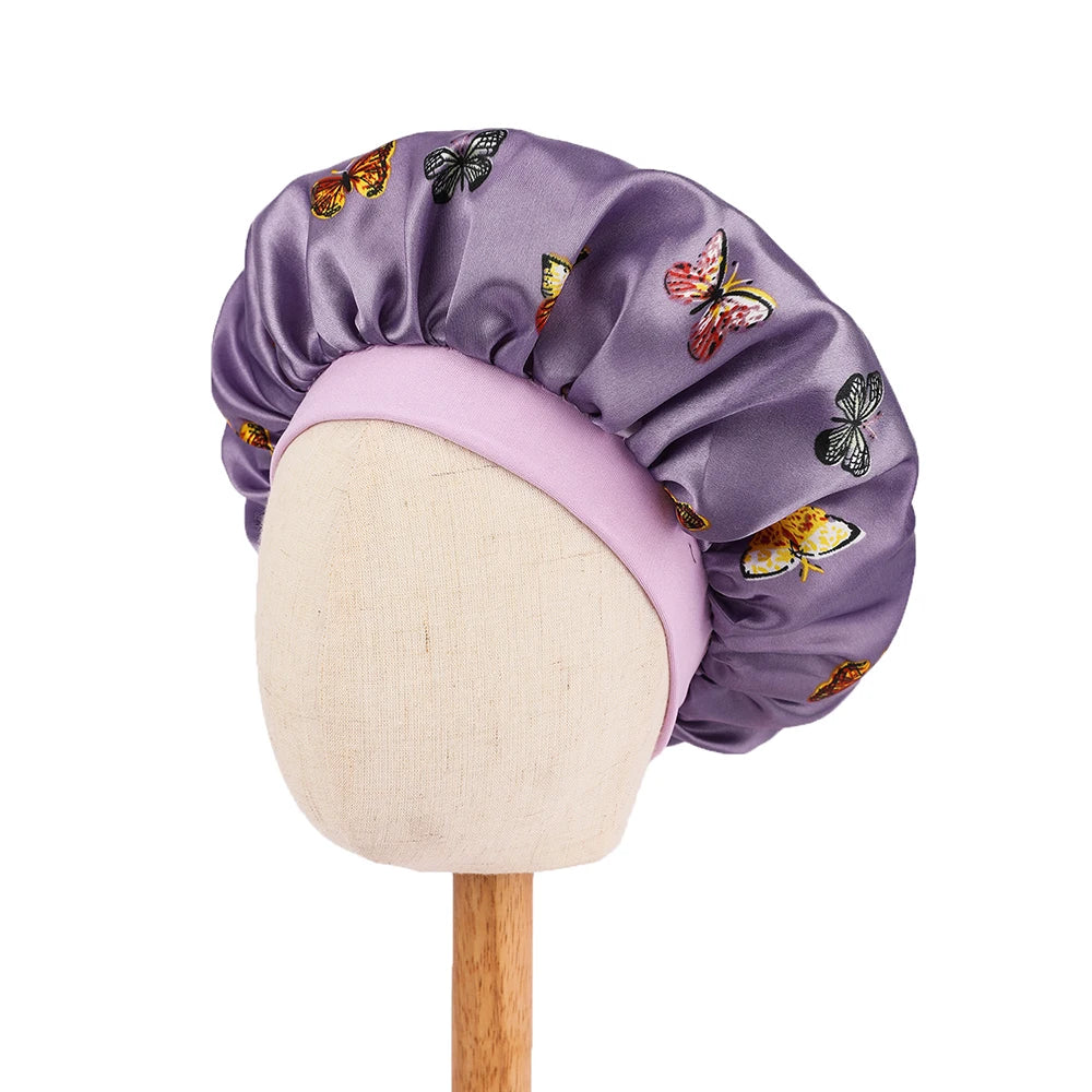 Soft Satin Kids Sleep Cap – Hair Protection & Anti-Tangle