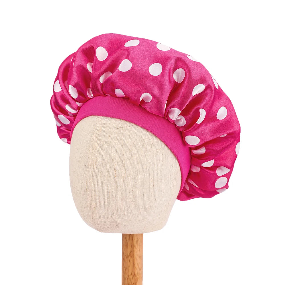 Soft Satin Kids Sleep Cap – Hair Protection & Anti-Tangle