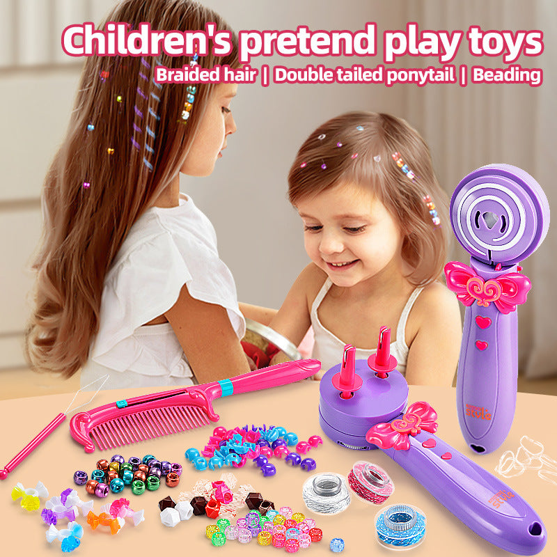 Deluxe Fashion Girl Automatic Hair Braider and Beaded Styling Set - The Ultimate DIY Salon Experience